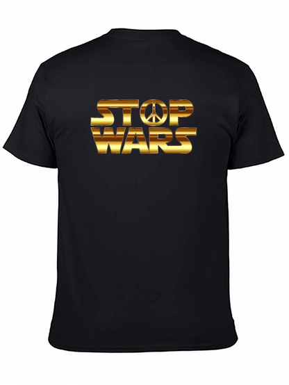 Stop Wars Peace Sign Graphic T-Shirt