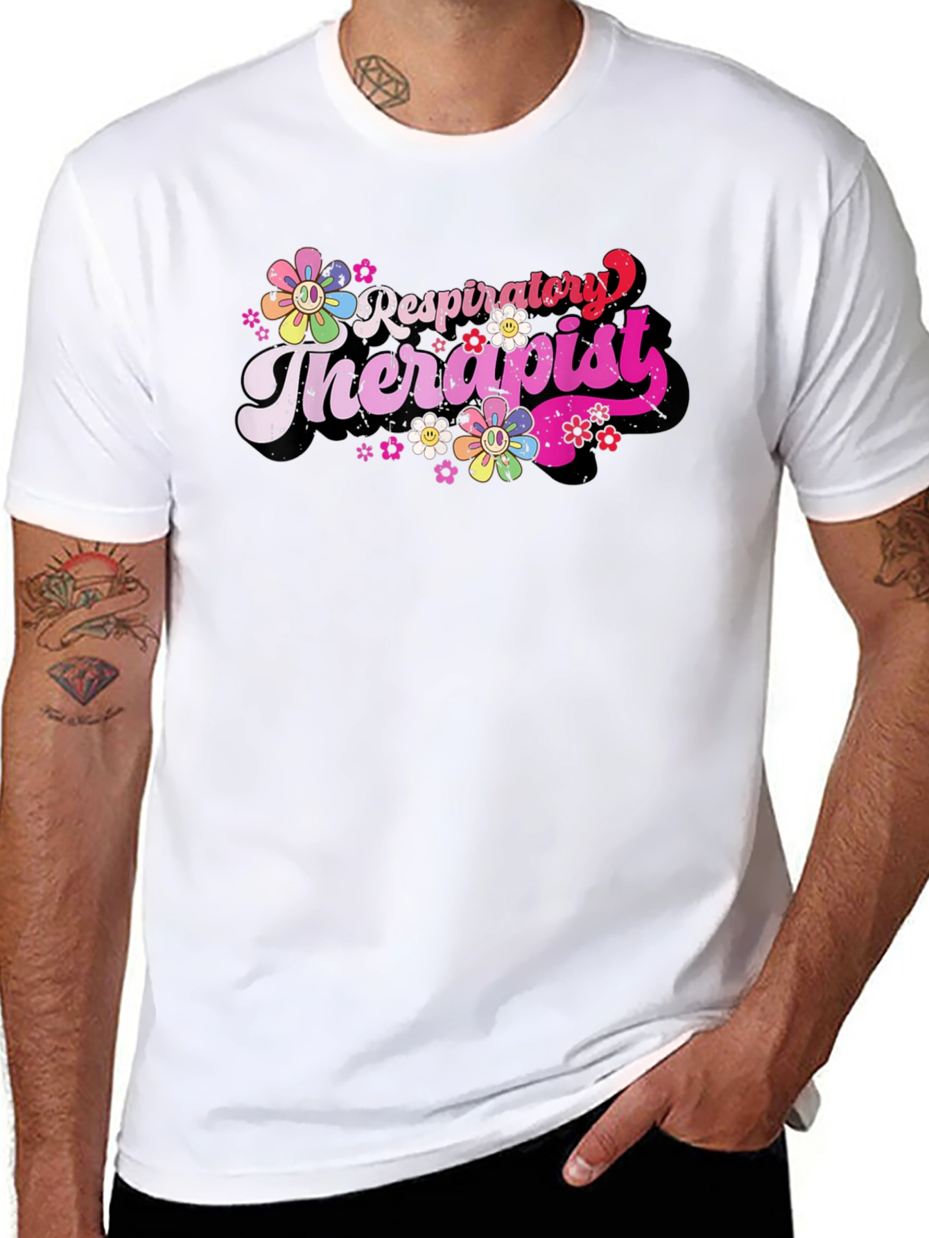 Respiratory Therapist Floral Tee