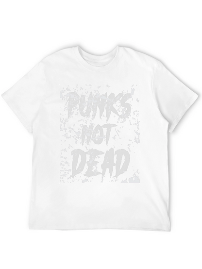 Punks Not Dead Graphic T-Shirt - Black Cotton Tee