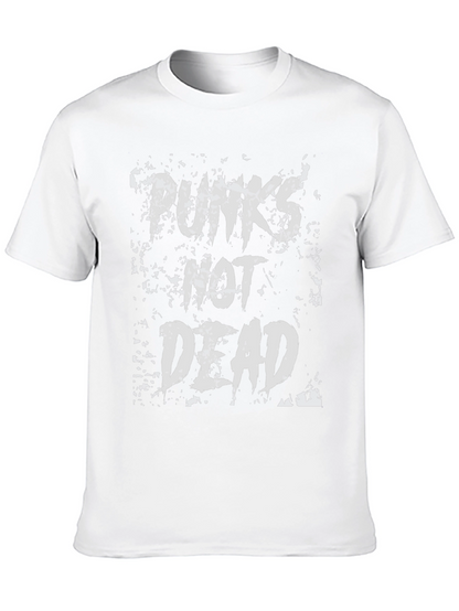 Punks Not Dead Graphic T-Shirt - Black Cotton Tee