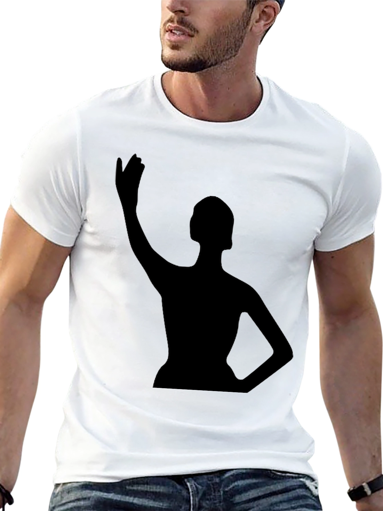 Silhouette Graphic Tee - Mens Black T-Shirt