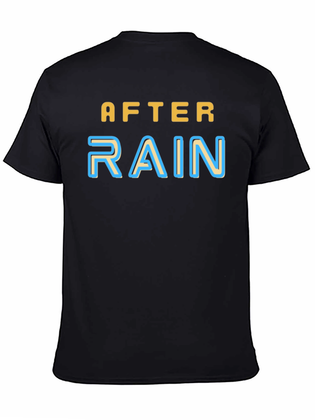 After Rain Graphic Tee - Soft Black T-Shirt