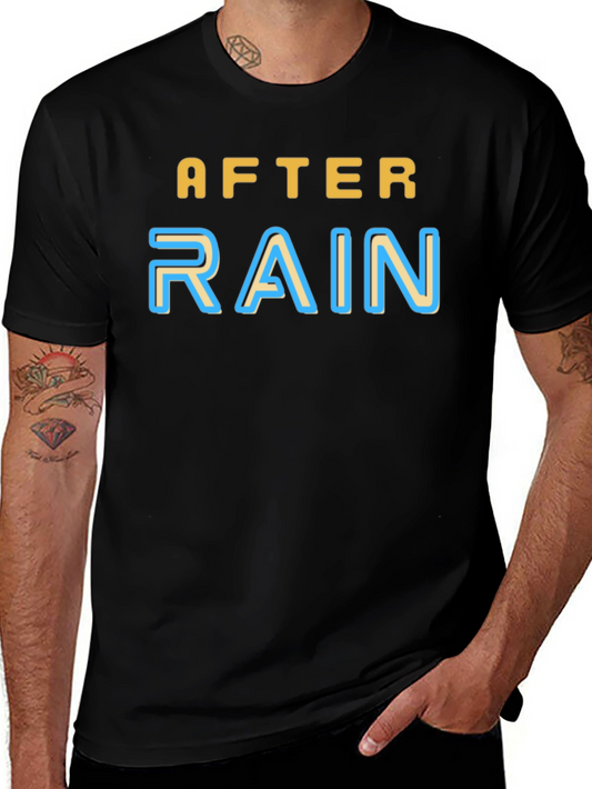 After Rain Graphic Tee - Soft Black T-Shirt
