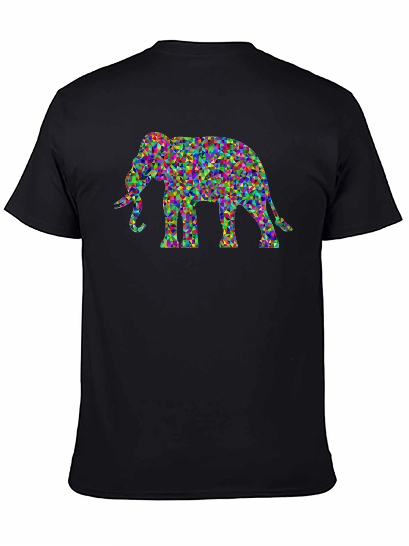 Geometric Elephant Graphic Tee - Unique Mens T-Shirt