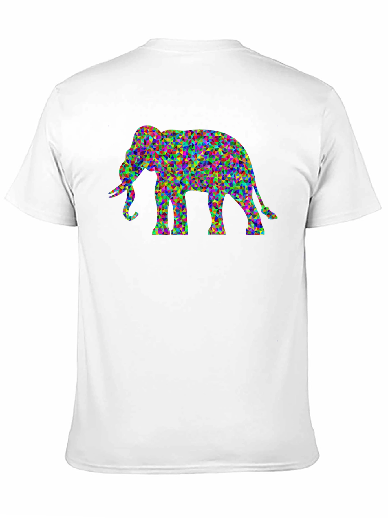 Geometric Elephant Graphic Tee - Unique Mens T-Shirt