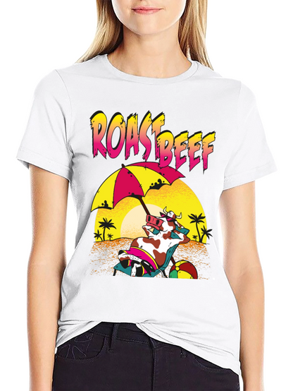 Roast Beef Cow Beach T-Shirt