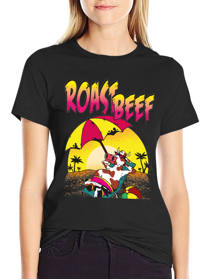 Roast Beef Cow Beach T-Shirt