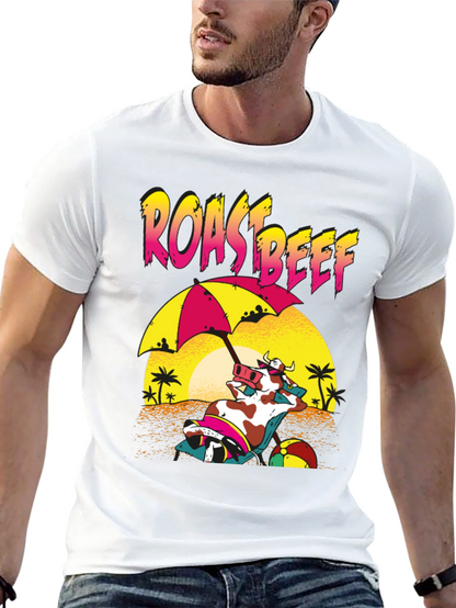 Roast Beef Cow Beach T-Shirt