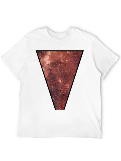 Nebula Triangle Graphic Tee - Black Cotton Blend