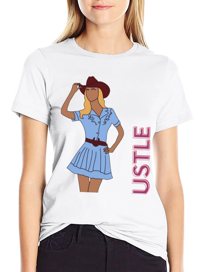 Cowgirl Graphic Tee - Trendy Western Style T-Shirt