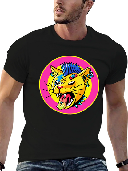 Punk Rock Cat Graphic Tee