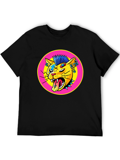 Punk Rock Cat Graphic Tee