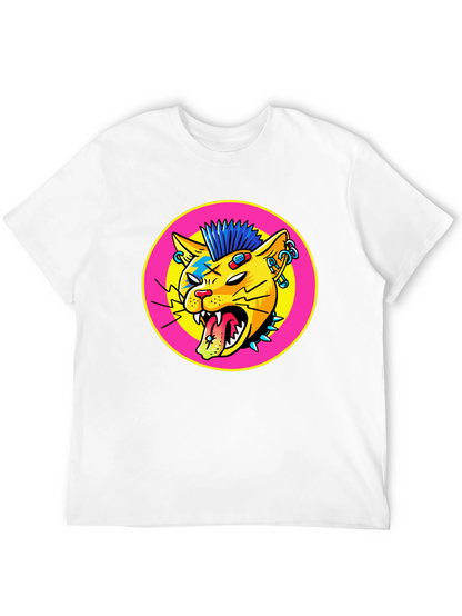 Punk Rock Cat Graphic Tee