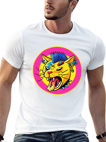 Punk Rock Cat Graphic Tee
