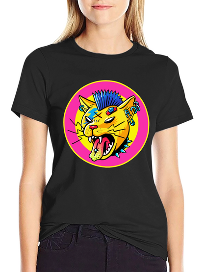 Punk Rock Cat Graphic Tee
