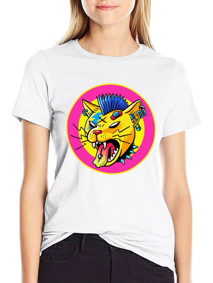 Punk Rock Cat Graphic Tee