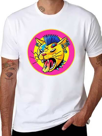 Punk Rock Cat Graphic Tee