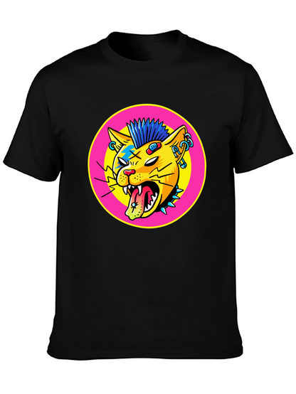 Punk Rock Cat Graphic Tee