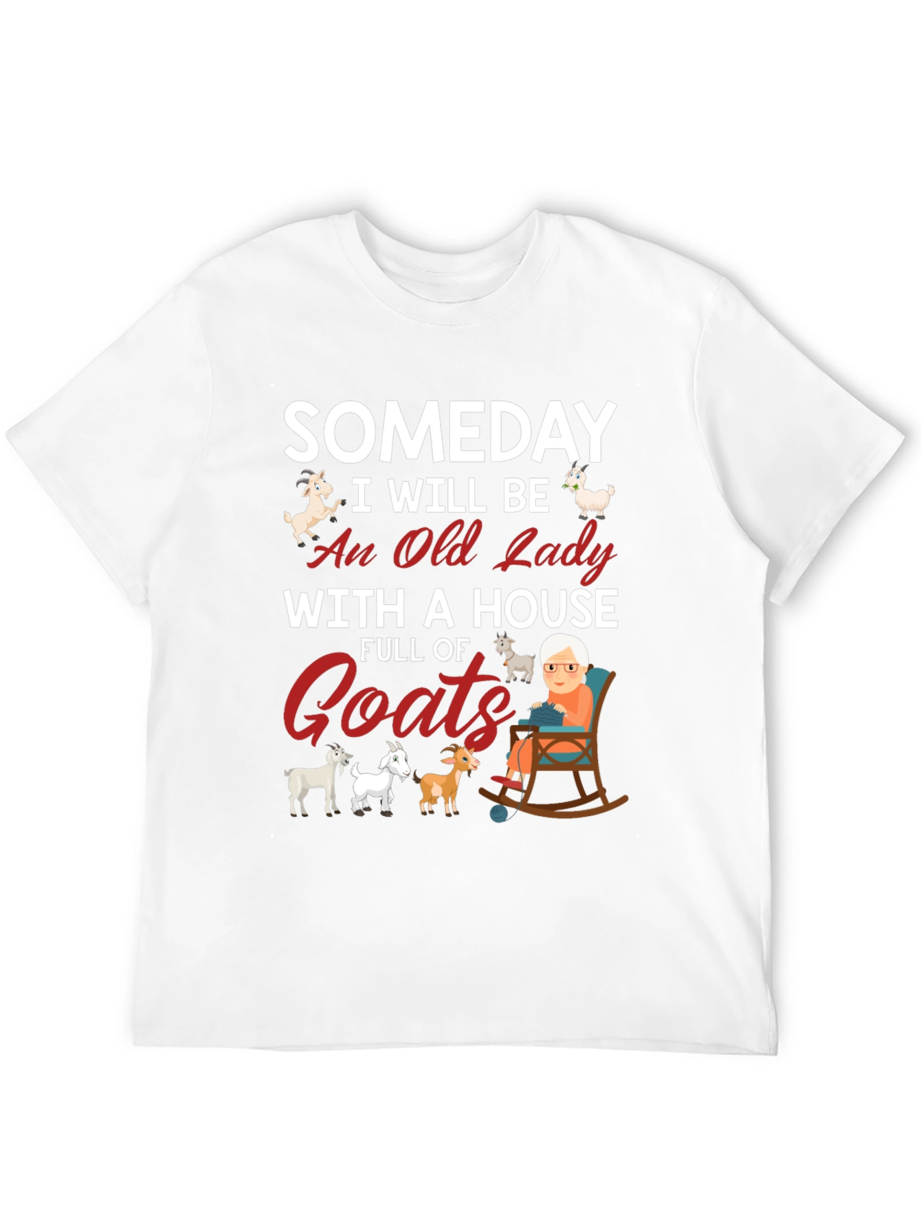 Someday Old Lady Goats T-Shirt