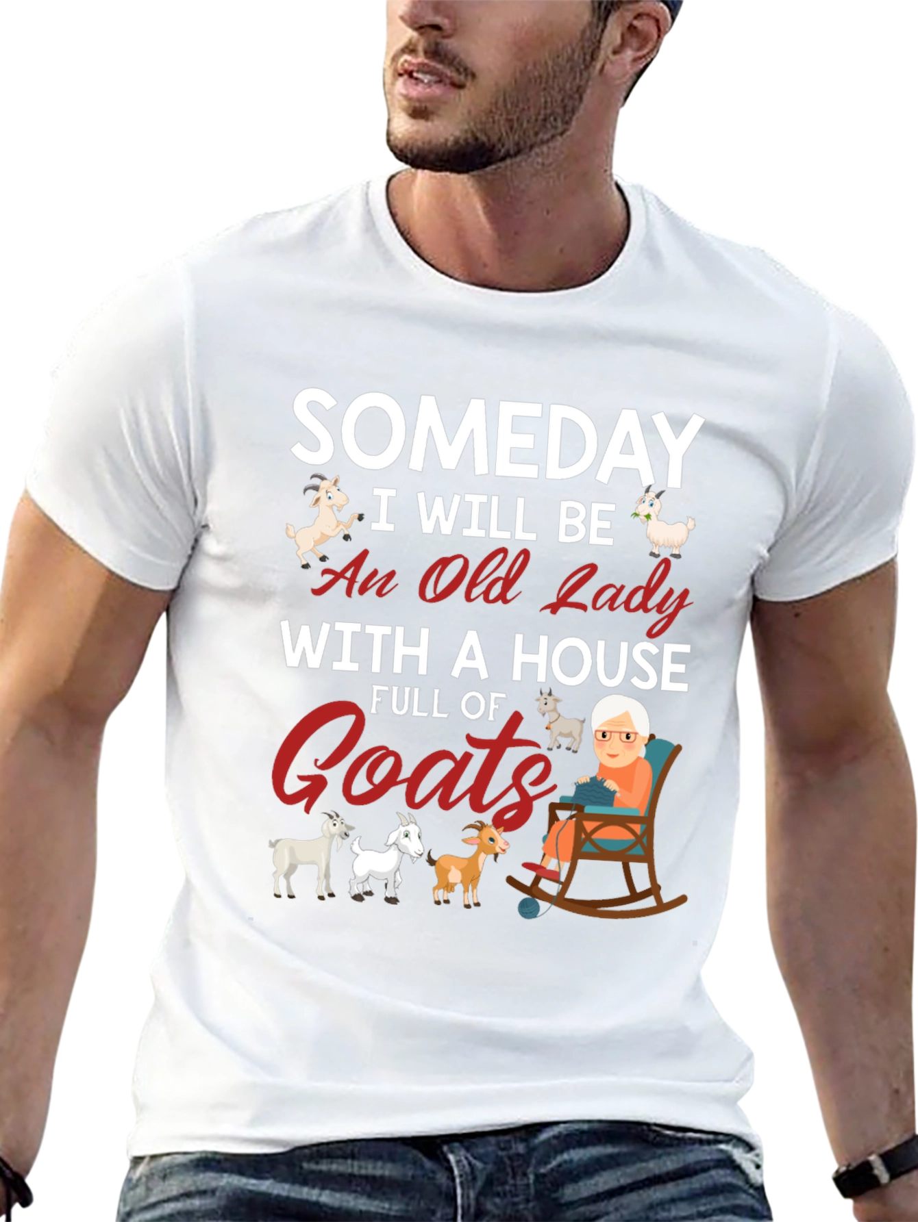 Someday Old Lady Goats T-Shirt