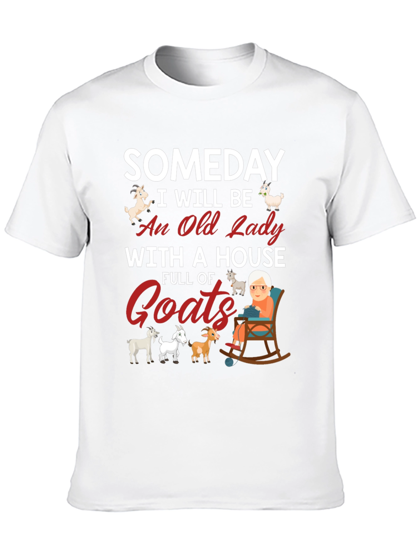 Someday Old Lady Goats T-Shirt