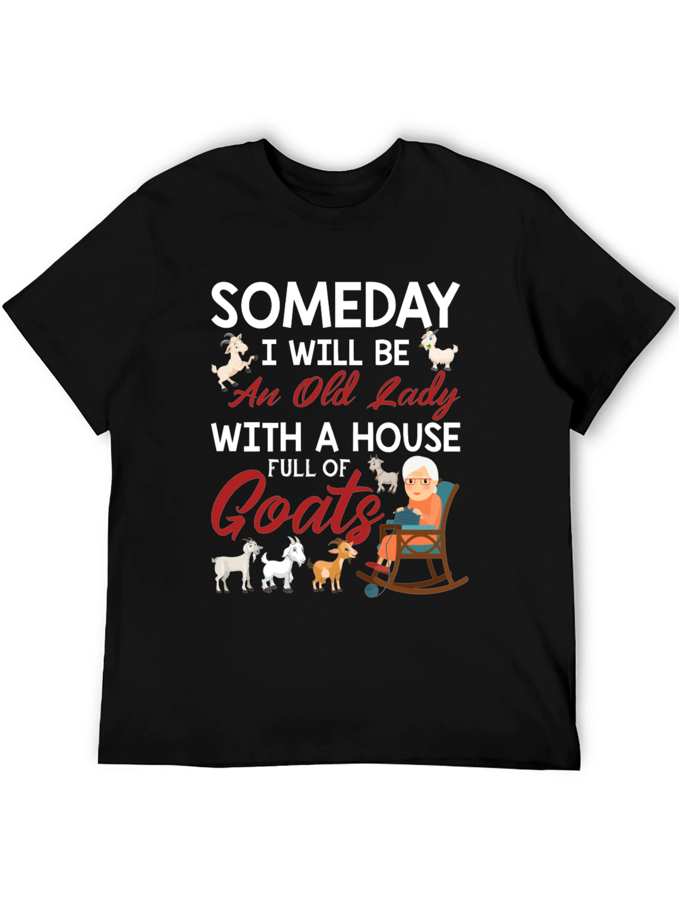Someday Old Lady Goats T-Shirt