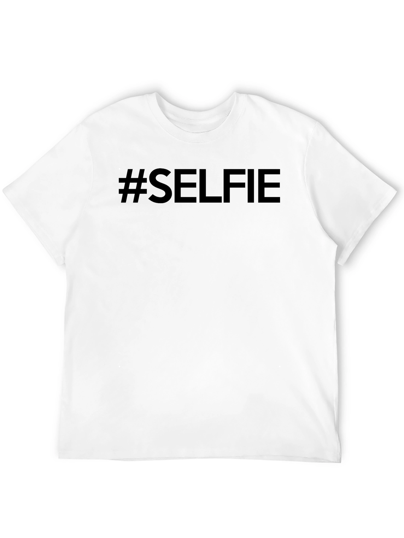 #SELFIE Black Cotton Graphic Tee