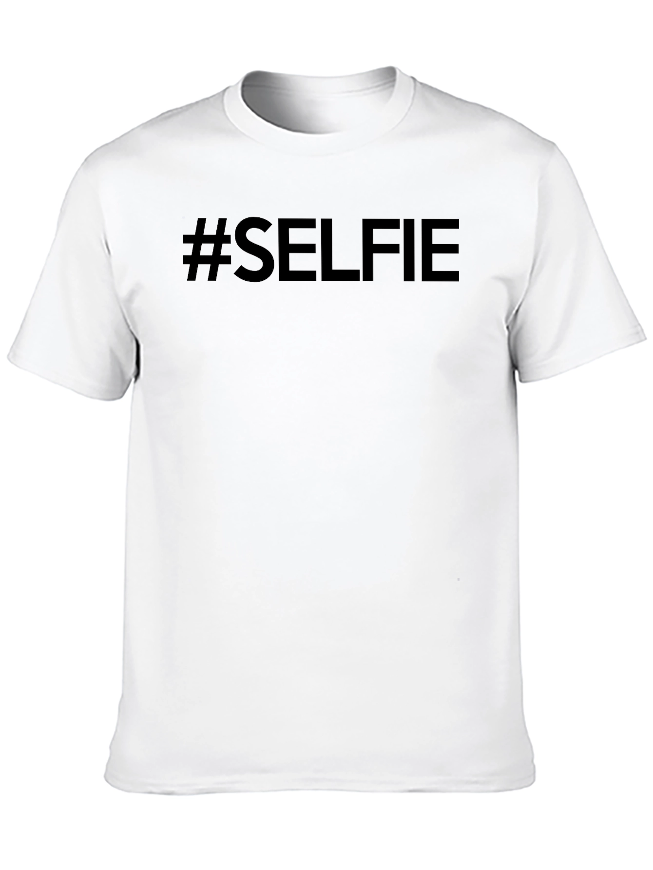 #SELFIE Black Cotton Graphic Tee