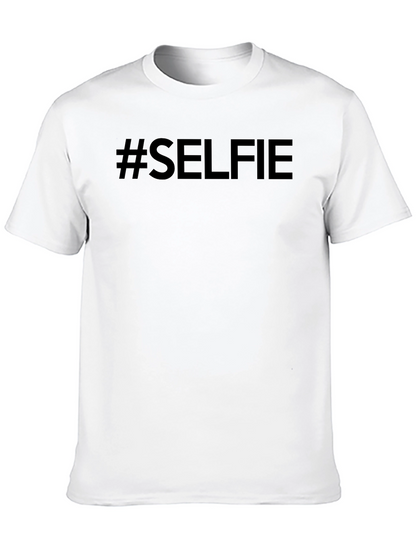 #SELFIE Black Cotton Graphic Tee