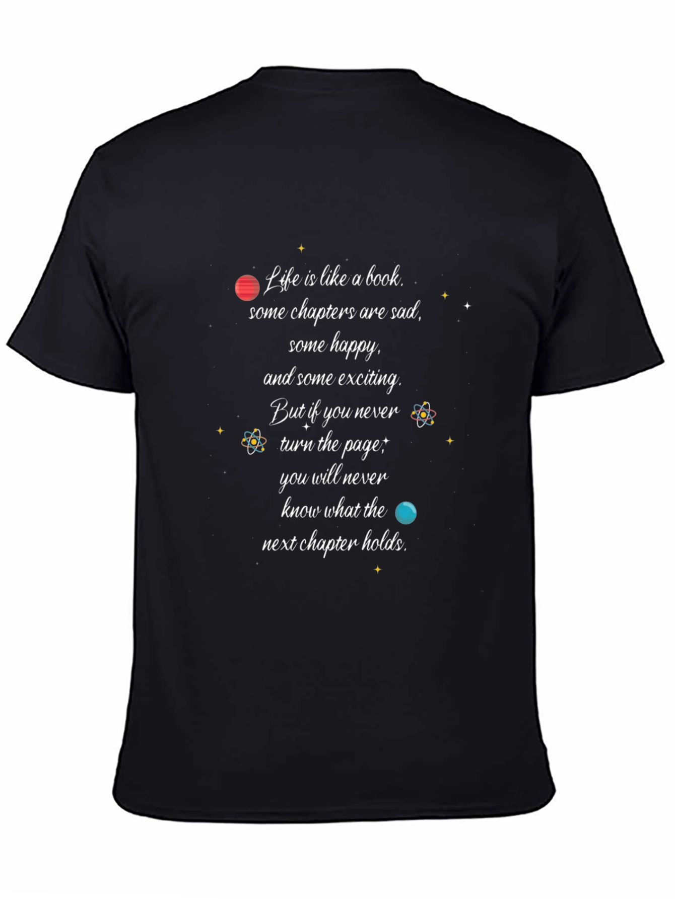Inspirational Life is Like a Book Graphic T-Shirt