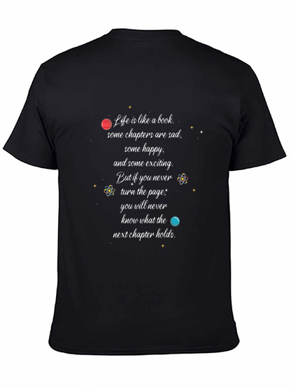 Inspirational Life is Like a Book Graphic T-Shirt