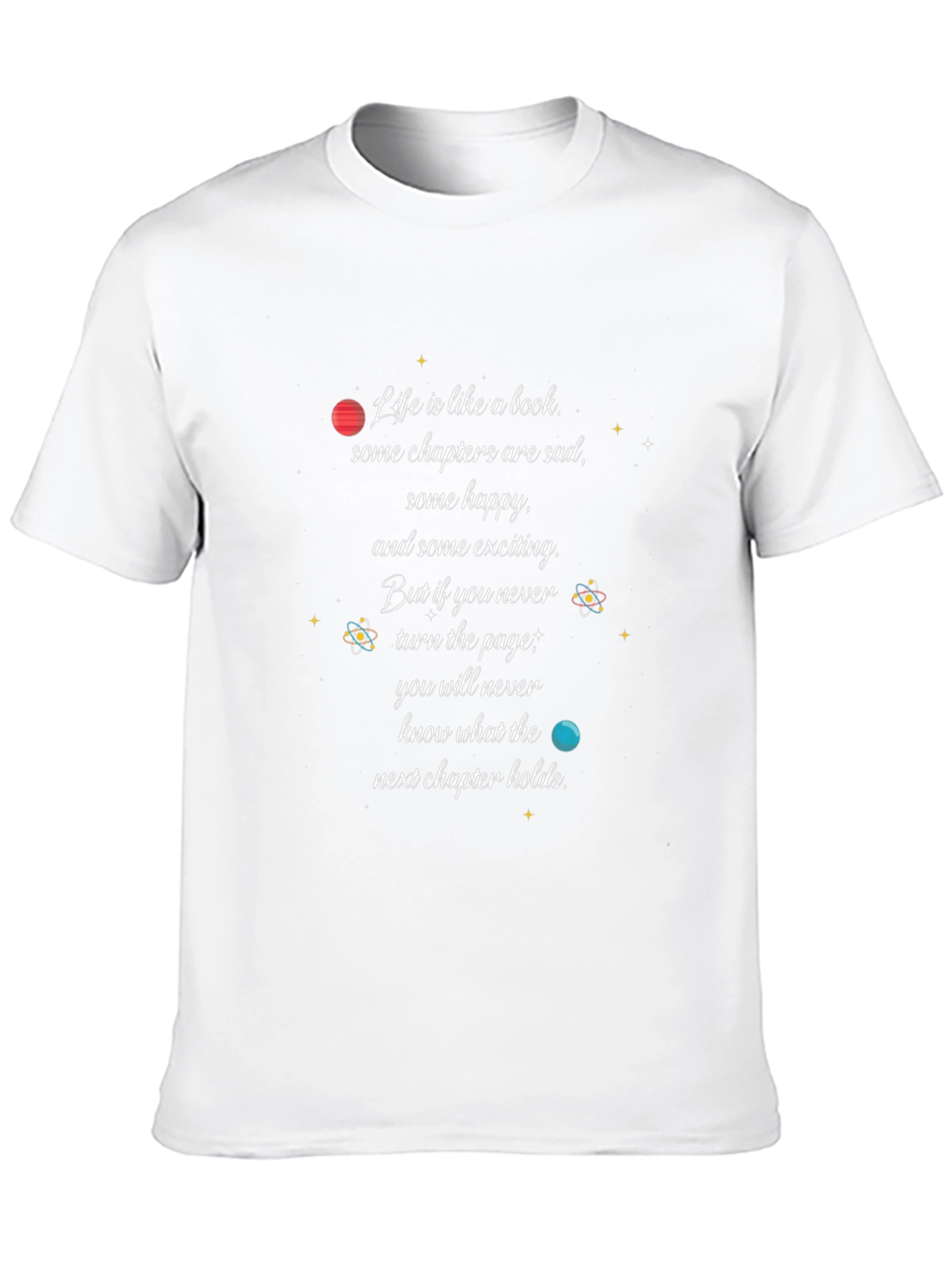 Inspirational Life is Like a Book Graphic T-Shirt