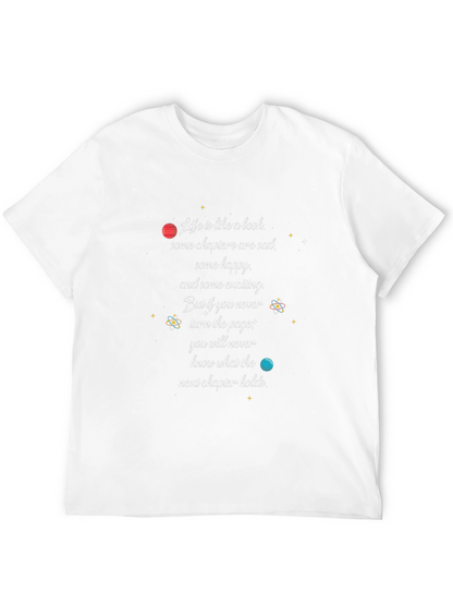 Inspirational Life is Like a Book Graphic T-Shirt