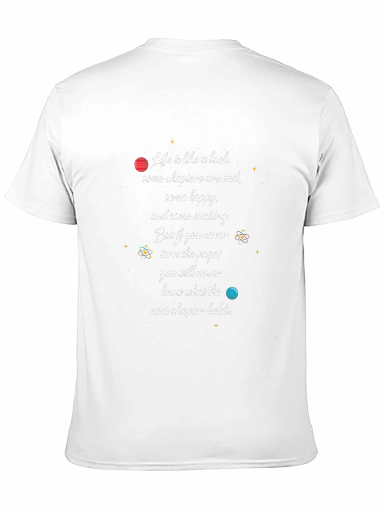 Inspirational Life is Like a Book Graphic T-Shirt