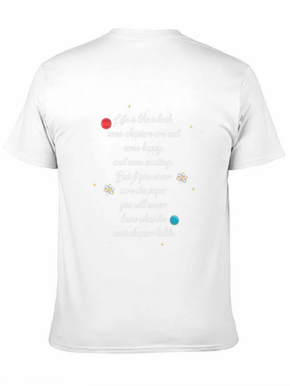Inspirational Life is Like a Book Graphic T-Shirt