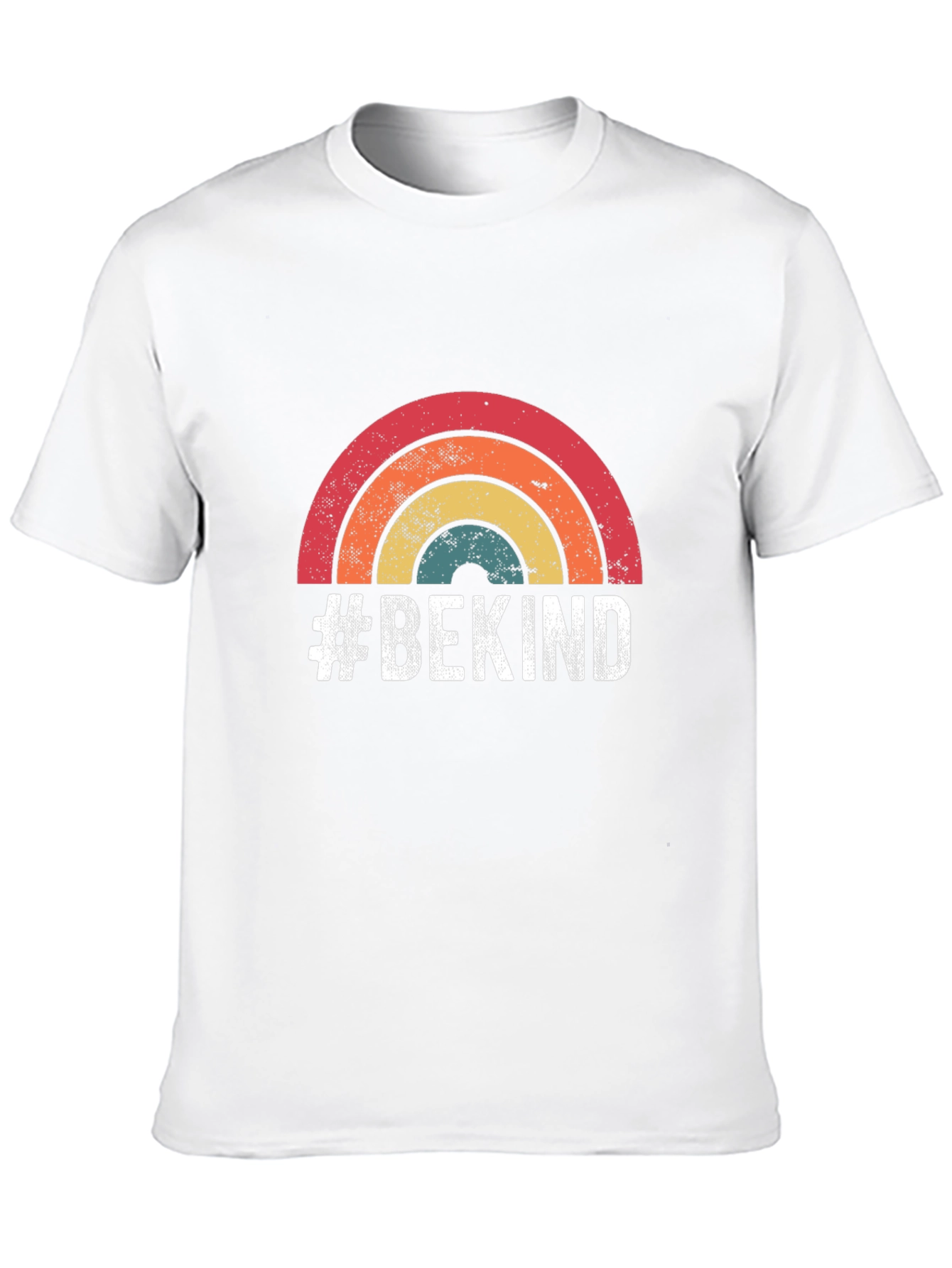 #BeKind Retro Rainbow T-Shirt - Spread Positivity