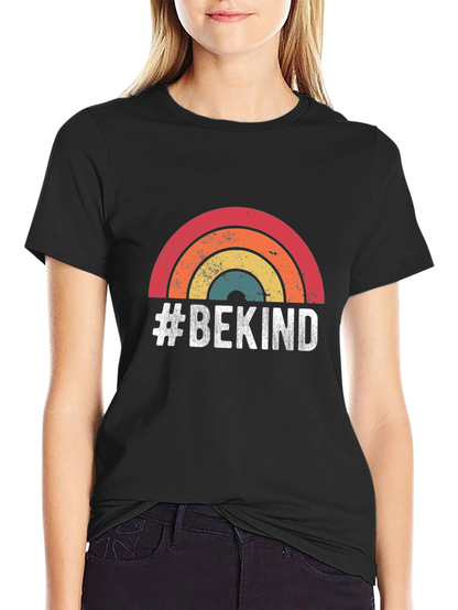 #BeKind Retro Rainbow T-Shirt - Spread Positivity