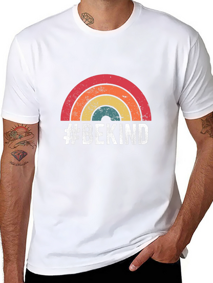 #BeKind Retro Rainbow T-Shirt - Spread Positivity
