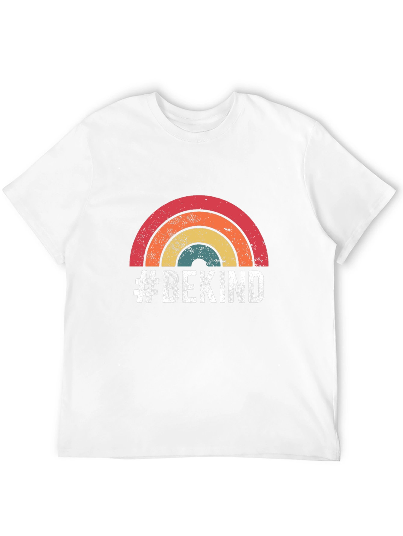 #BeKind Retro Rainbow T-Shirt - Spread Positivity