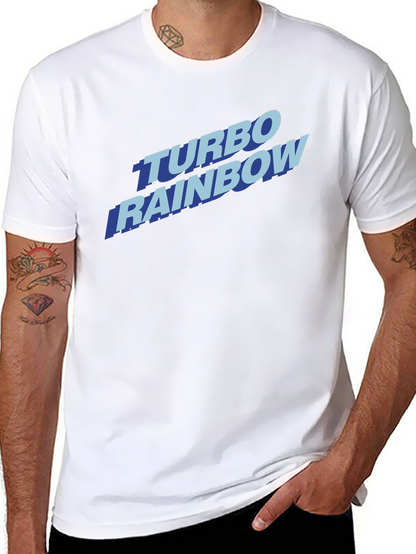 Turbo Rainbow Graphic Tee - Retro Style