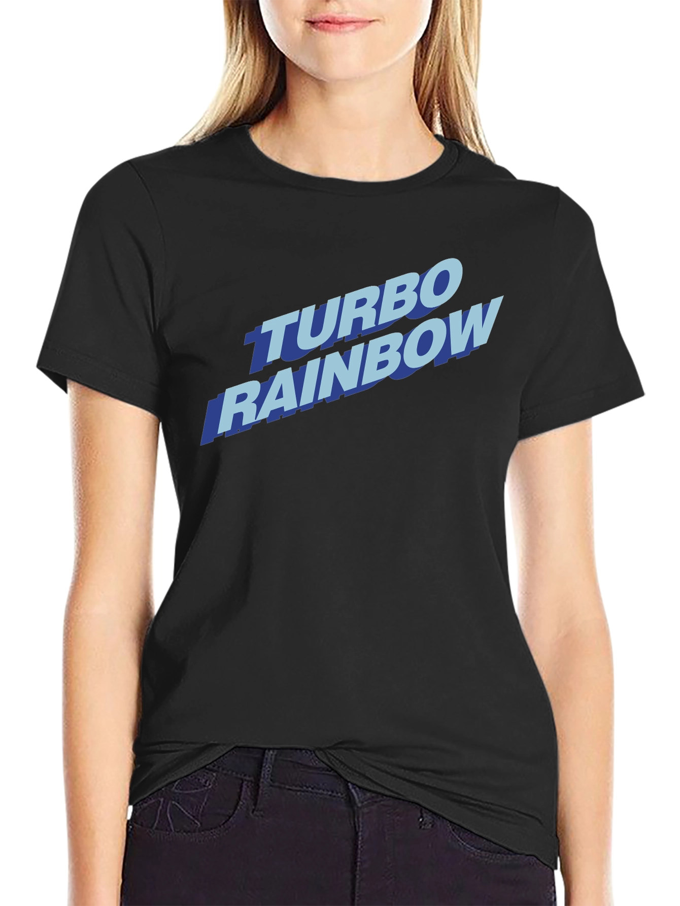 Turbo Rainbow Graphic Tee - Retro Style