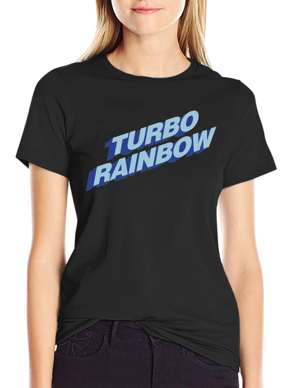 Turbo Rainbow Graphic Tee - Retro Style