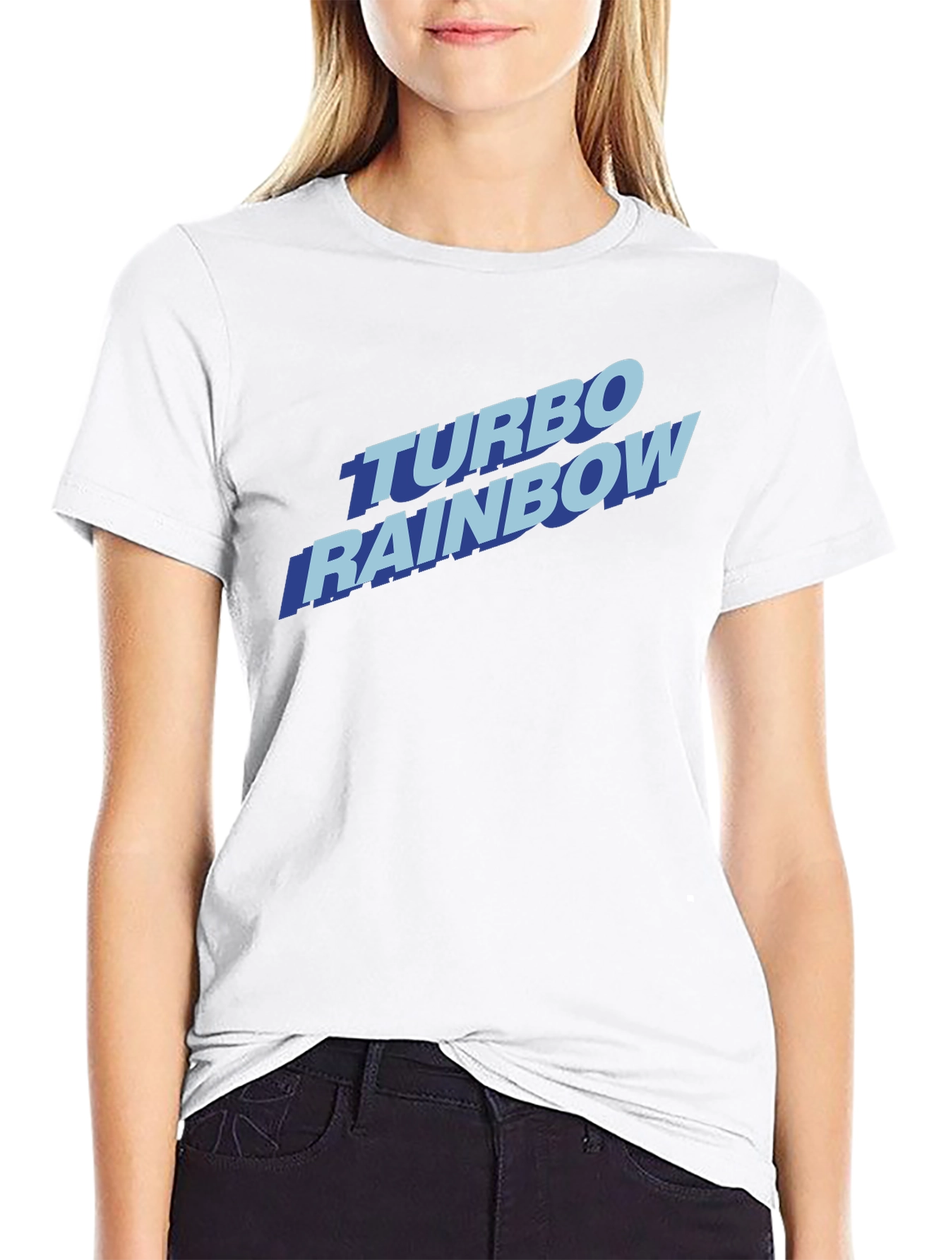Turbo Rainbow Graphic Tee - Retro Style