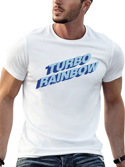 Turbo Rainbow Graphic Tee - Retro Style