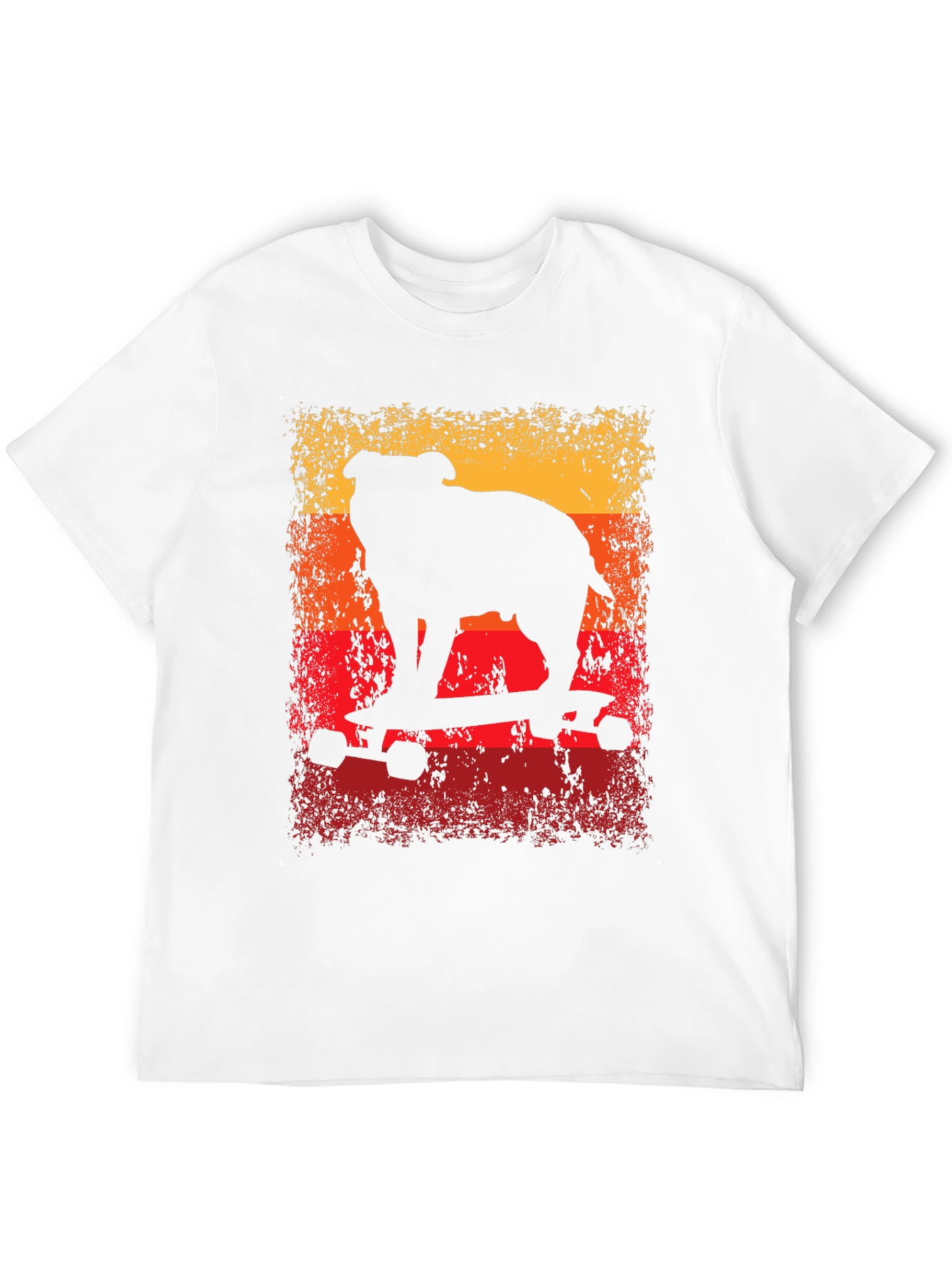 Bulldog Skateboard T-Shirt - Cool Graphic Tee