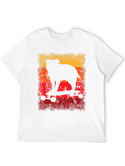 Bulldog Skateboard T-Shirt - Cool Graphic Tee