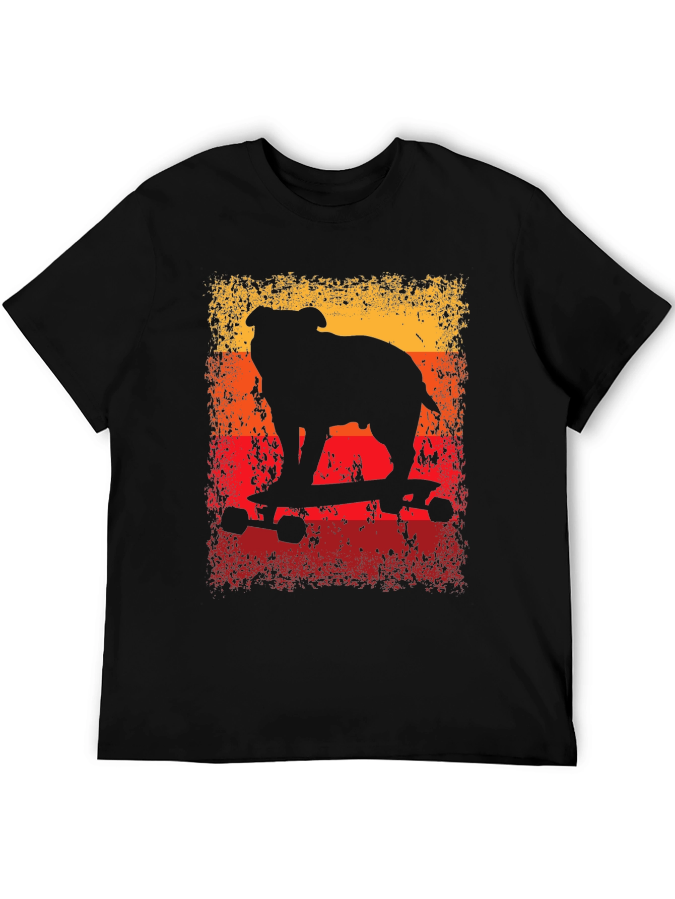 Bulldog Skateboard T-Shirt - Cool Graphic Tee
