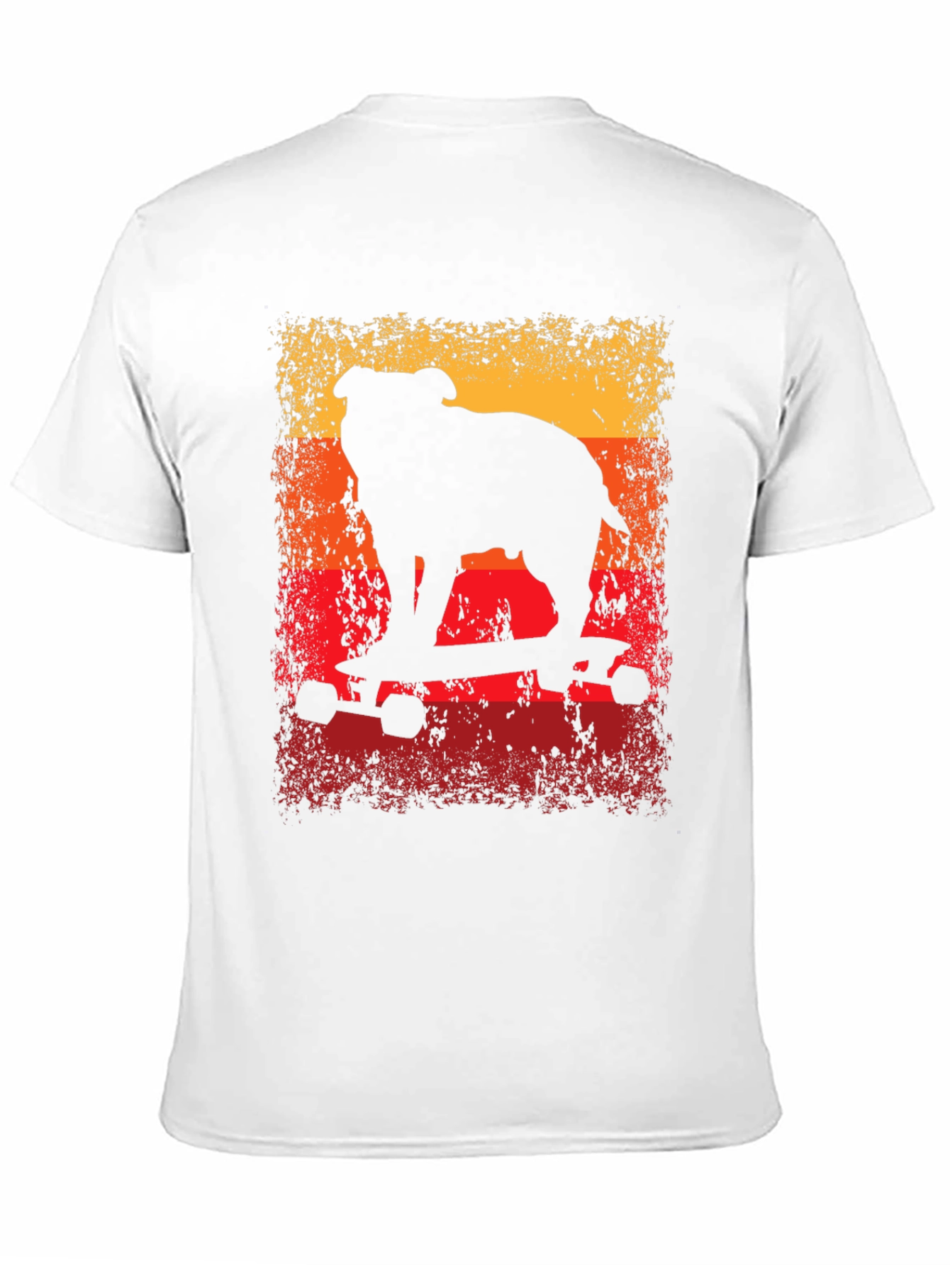 Bulldog Skateboard T-Shirt - Cool Graphic Tee