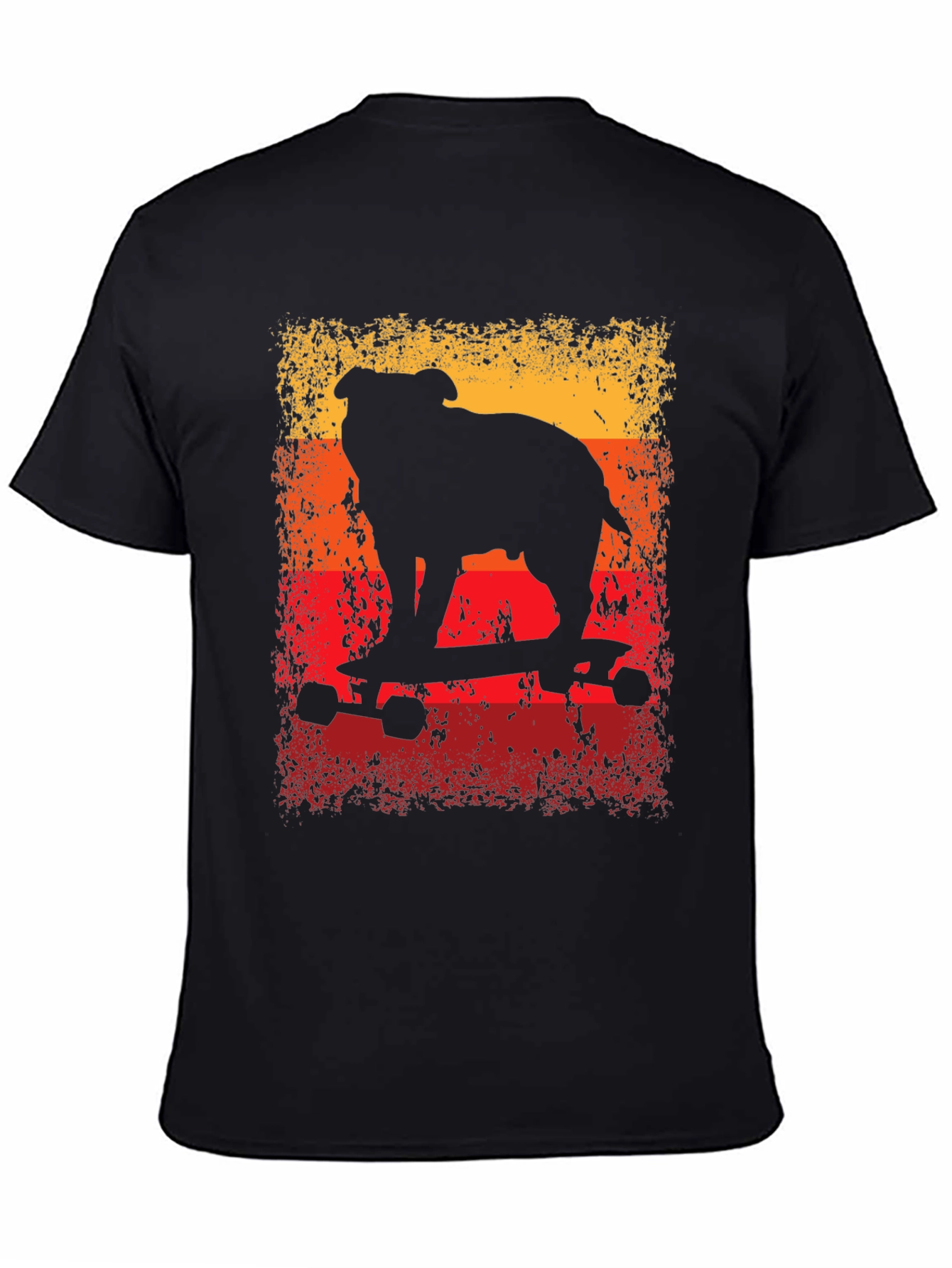 Bulldog Skateboard T-Shirt - Cool Graphic Tee