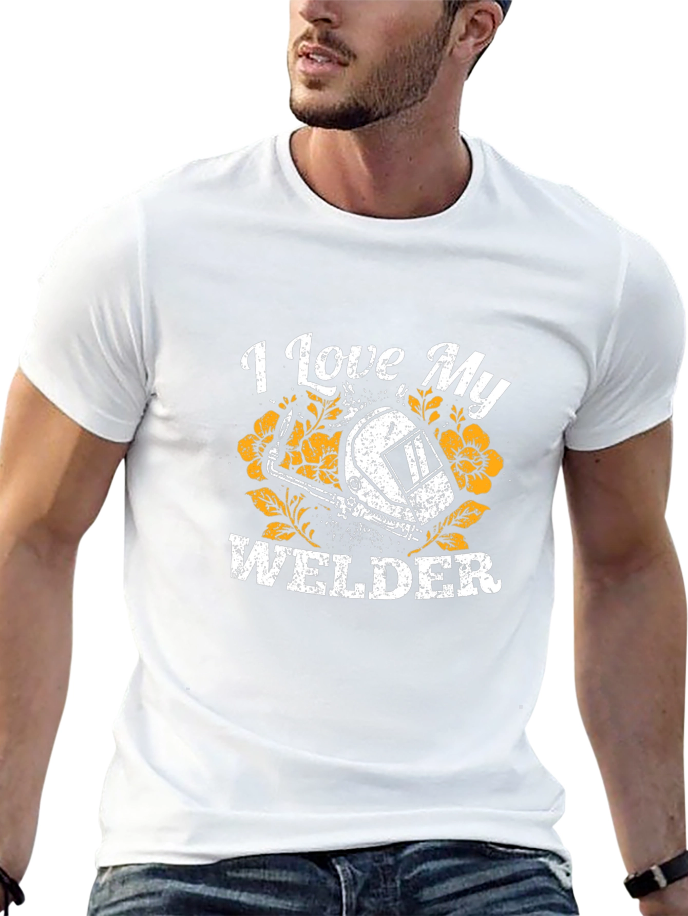 I Love My Welder Graphic T-Shirt - Black